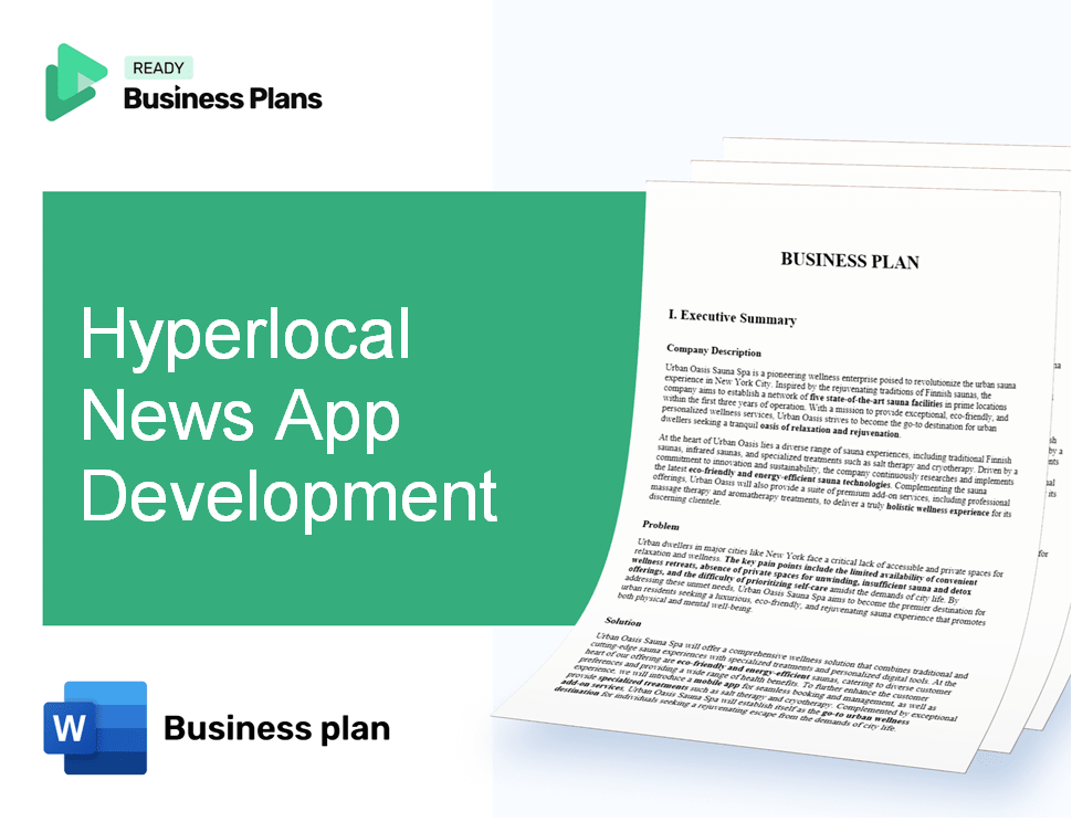 Hyperlocal News App Development Business Plan