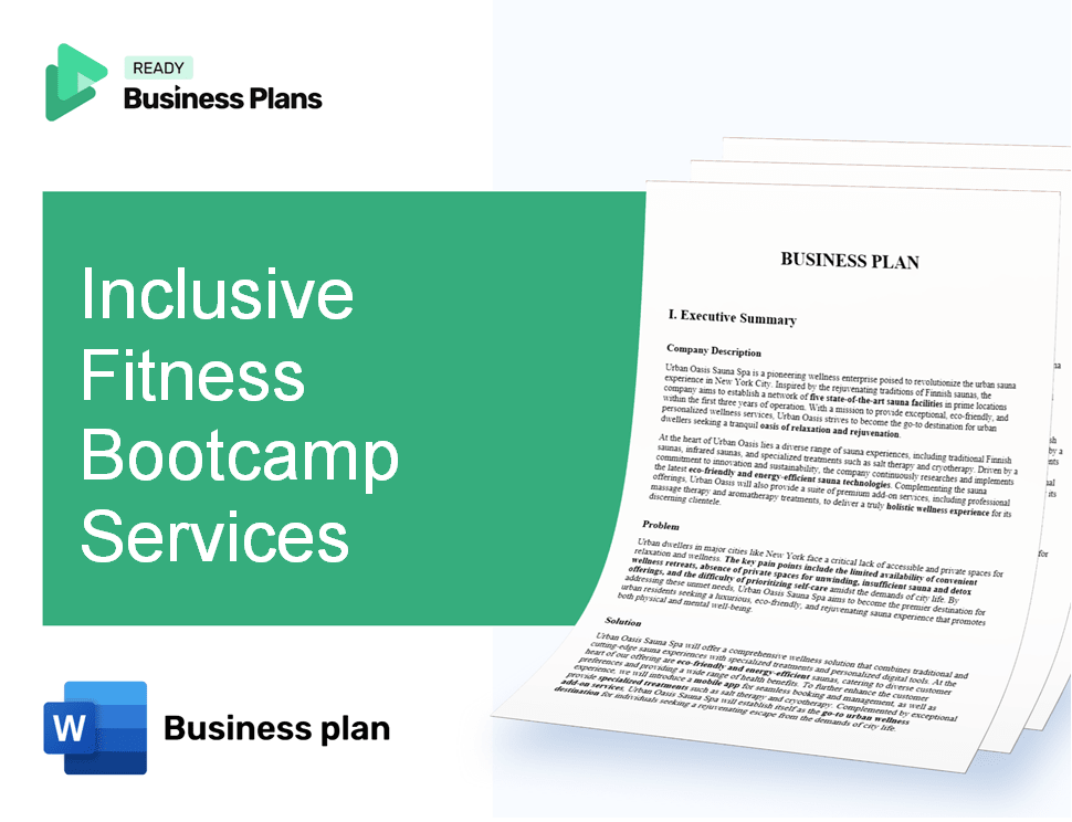 Inclusive Fitness Bootcamp Services Business Plan
