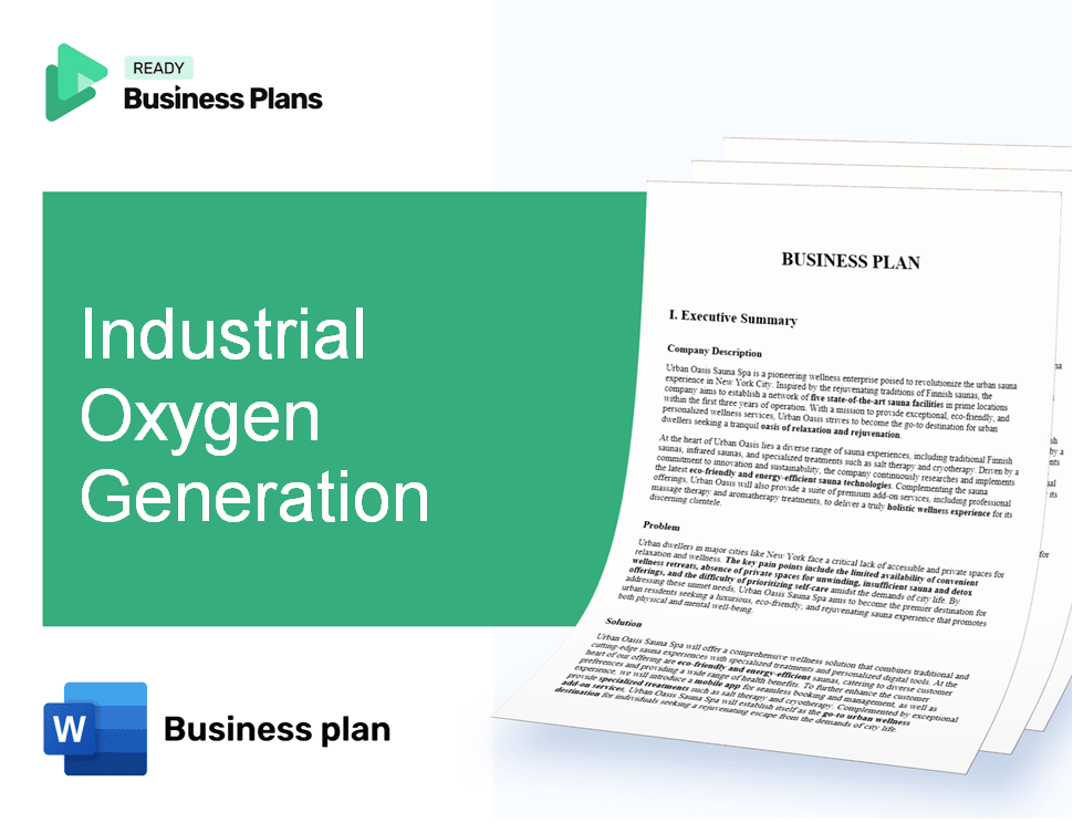 Industrial Oxygen Generation Business Plan