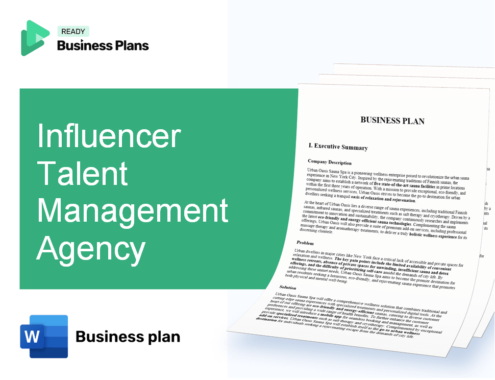 Influencer Talent Management Agency Business Plan