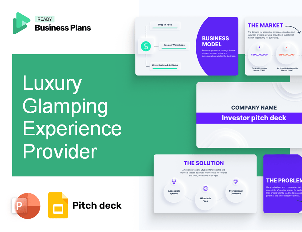 Luxury Glamping Experience Provider Pitch Deck