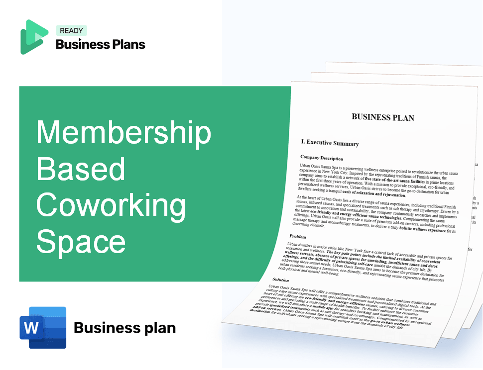 Membership Based Coworking Space Business Plan