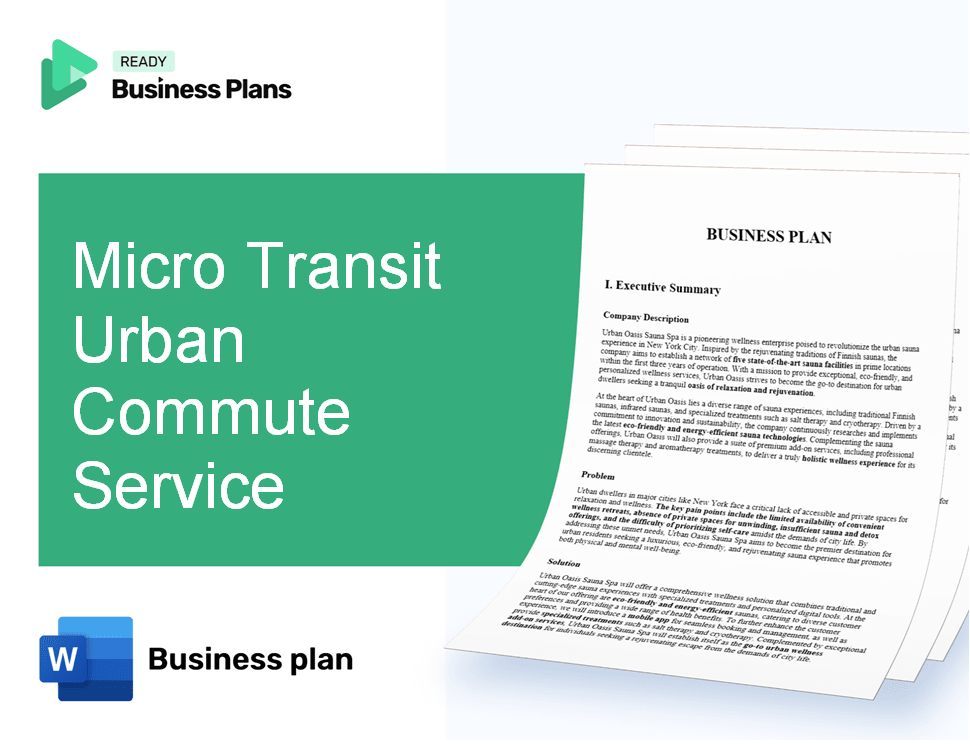 Micro Transit Urban Commute Service Business Plan