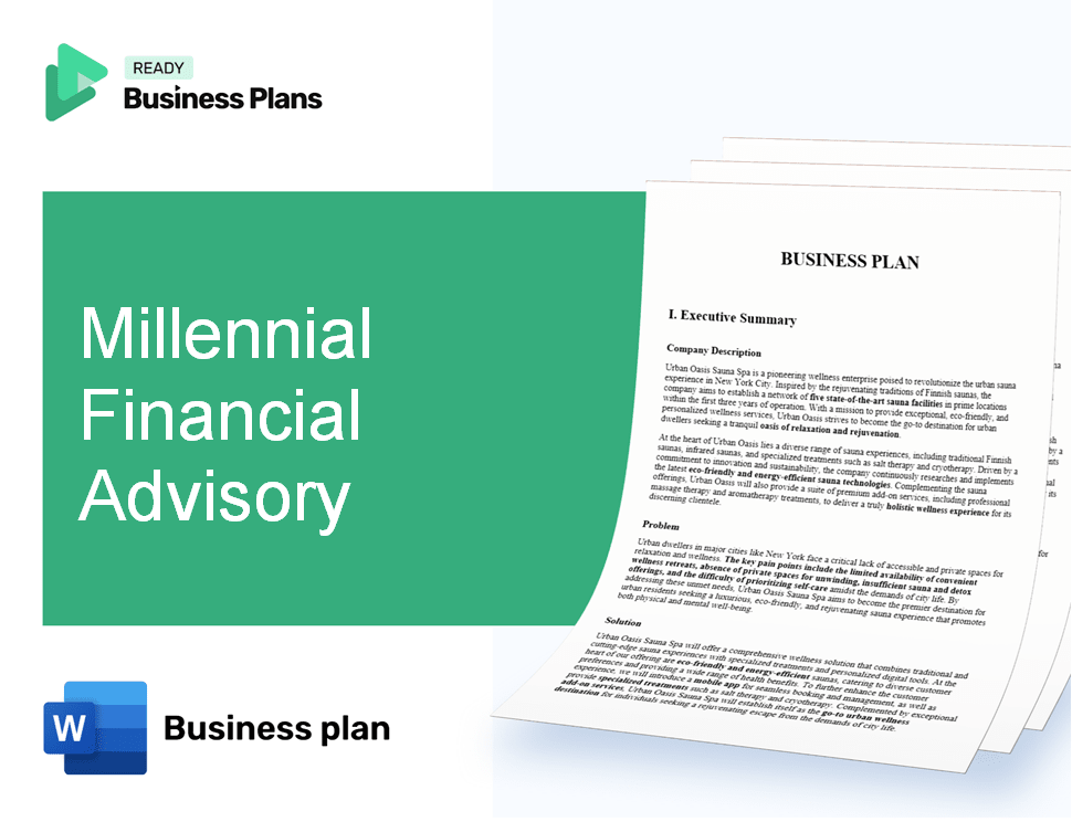 Millennial Financial Advisory Business Plan