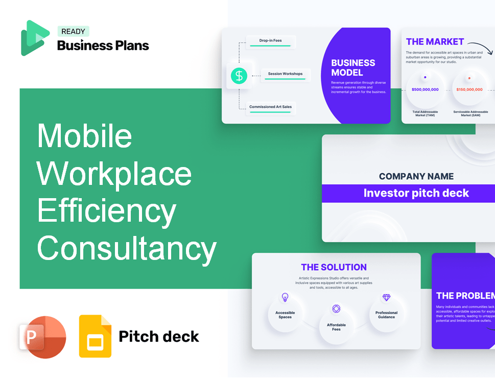 Mobile Workplace Efficiency Consultancy Pitch Deck