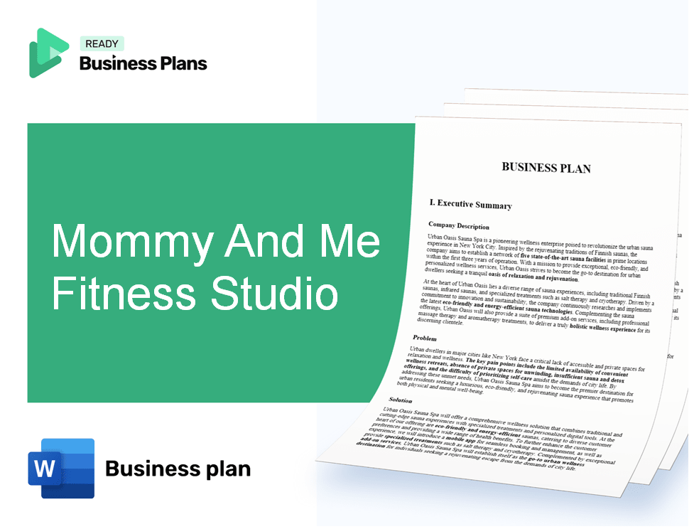 Mommy And Me Fitness Studio Business Plan