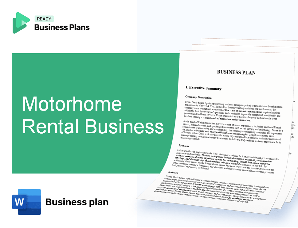 Motorhome Rental Business Business Plan