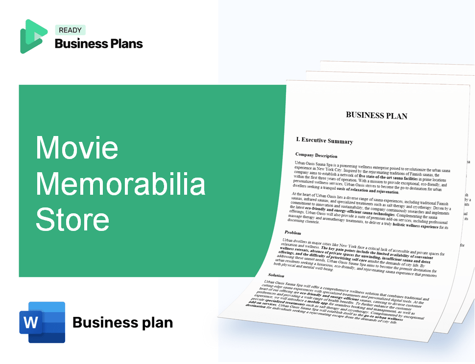 Movie Memorabilia Store Business Plan