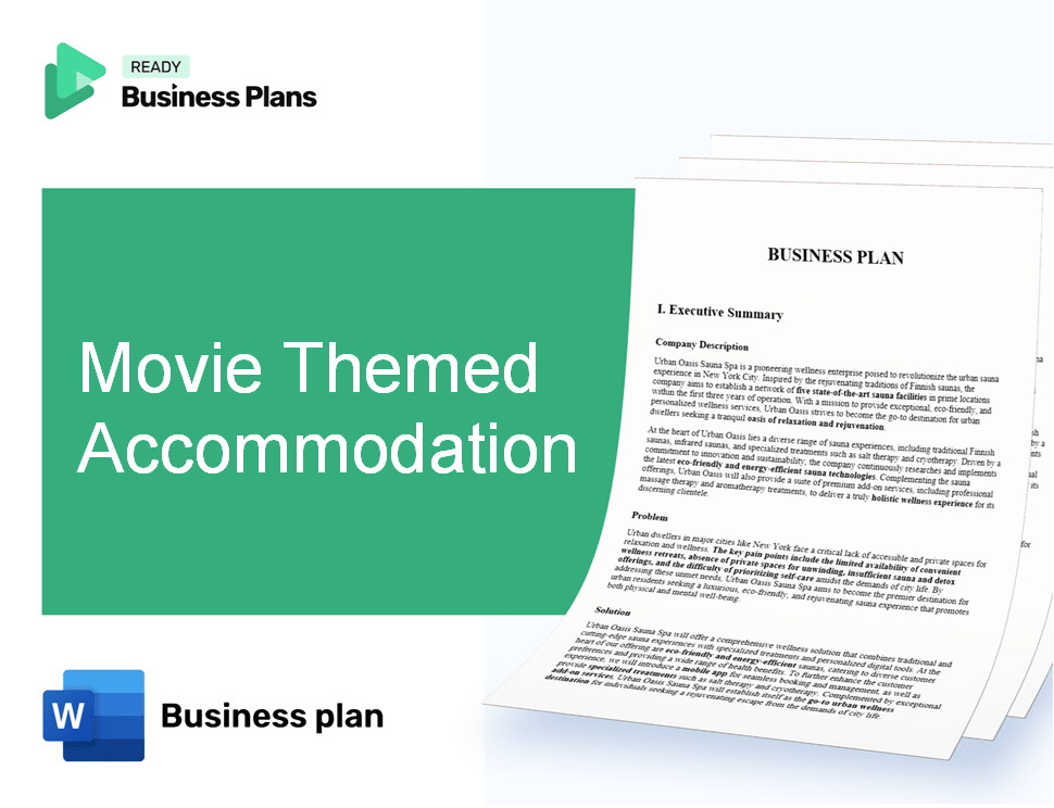 Movie Themed Accommodation Business Plan