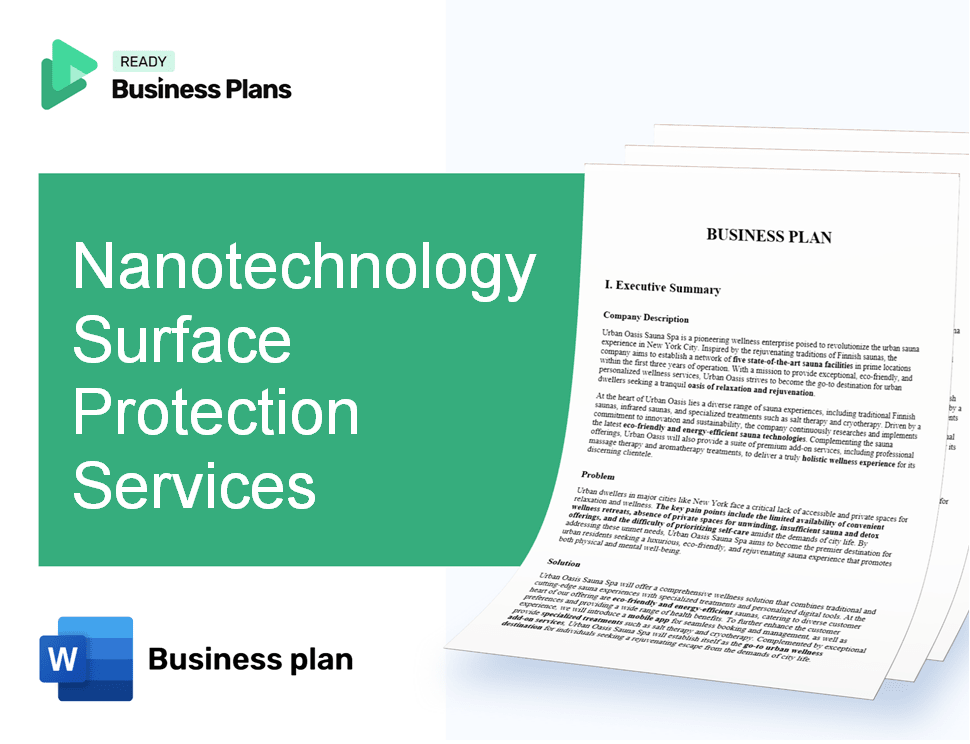 Nanotechnology Surface Protection Services Business Plan