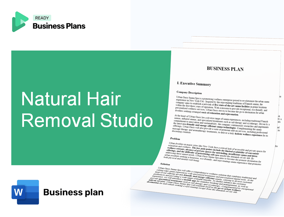 Natural Hair Removal Studio Business Plan