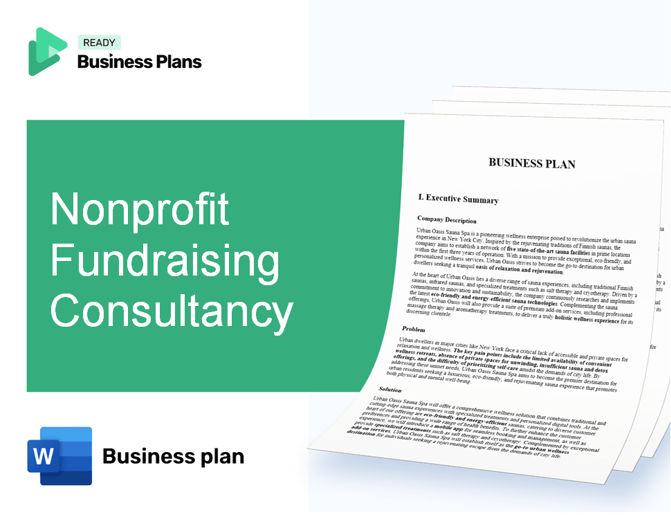 Nonprofit Fundraising Consultancy Business Plan