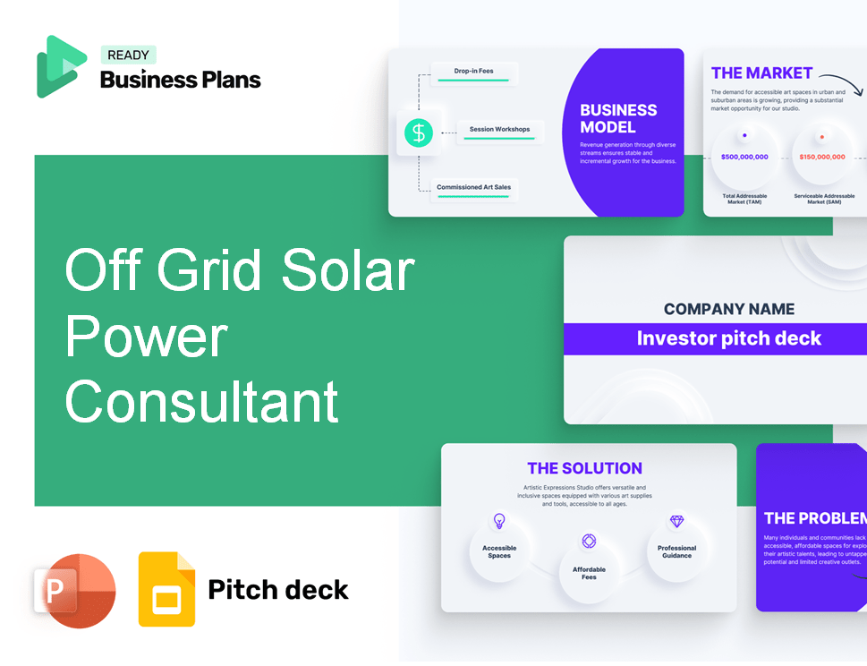 Off Grid Solar Power Consultant Pitch Deck
