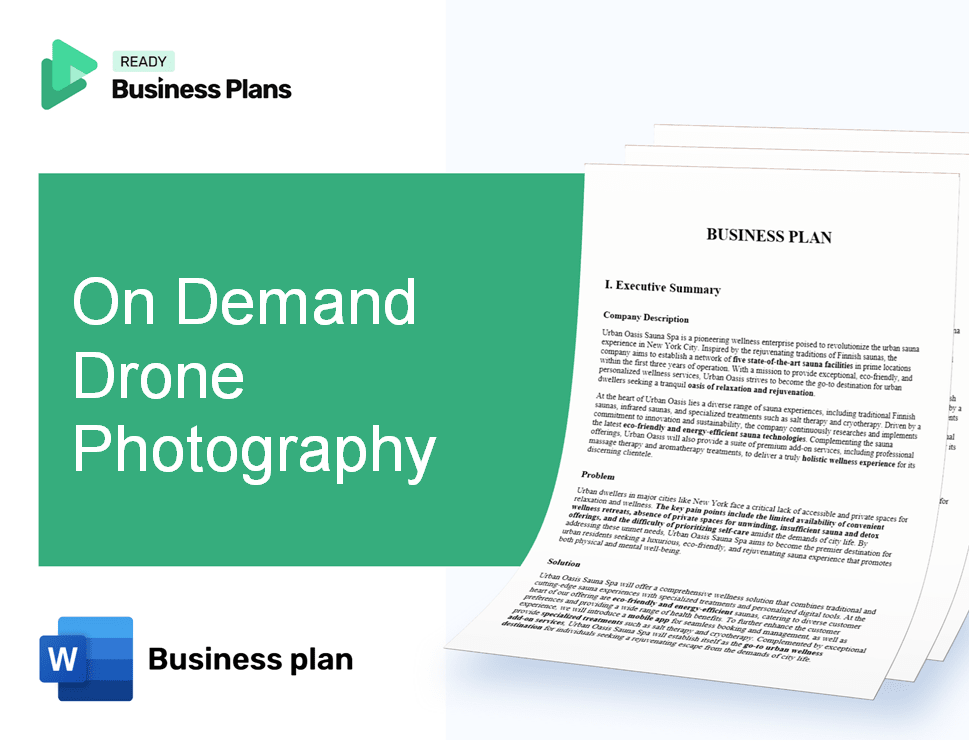 On Demand Drone Photography Business Plan