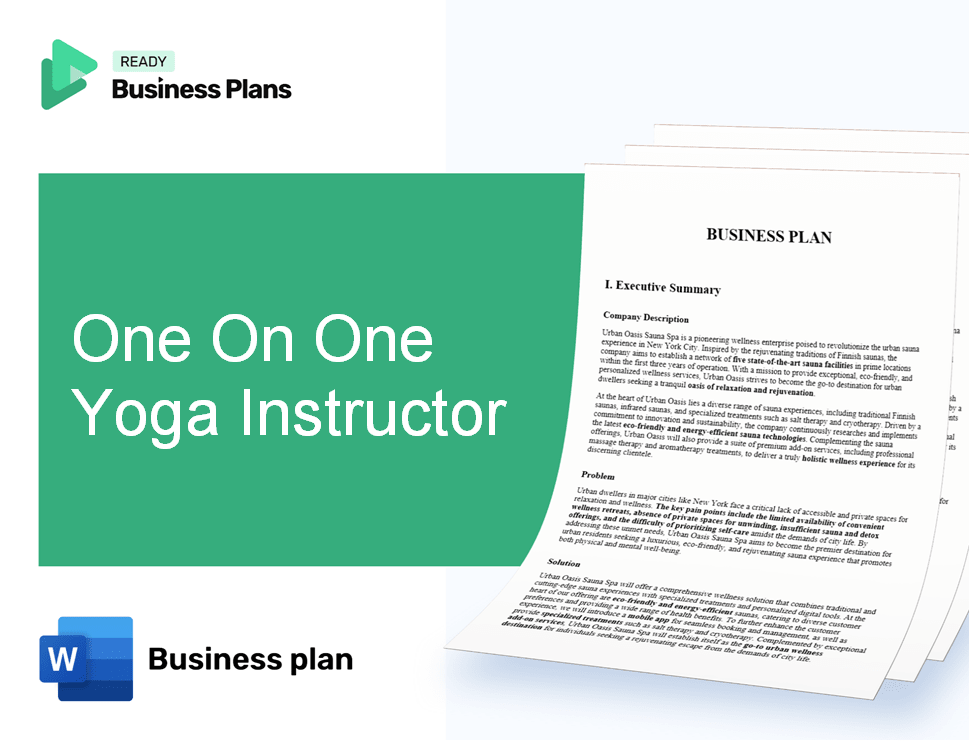 One On One Yoga Instructor Business Plan