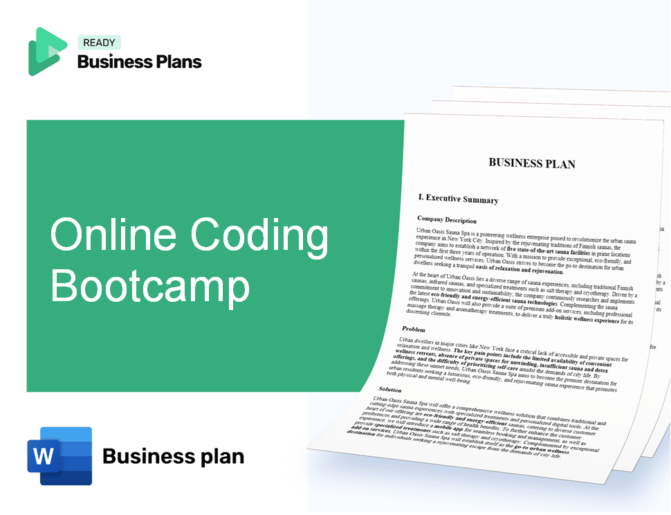 Online Coding Bootcamp Business Plan