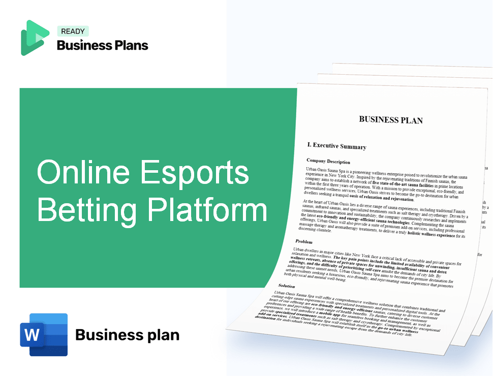 Online Esports Betting Platform Business Plan