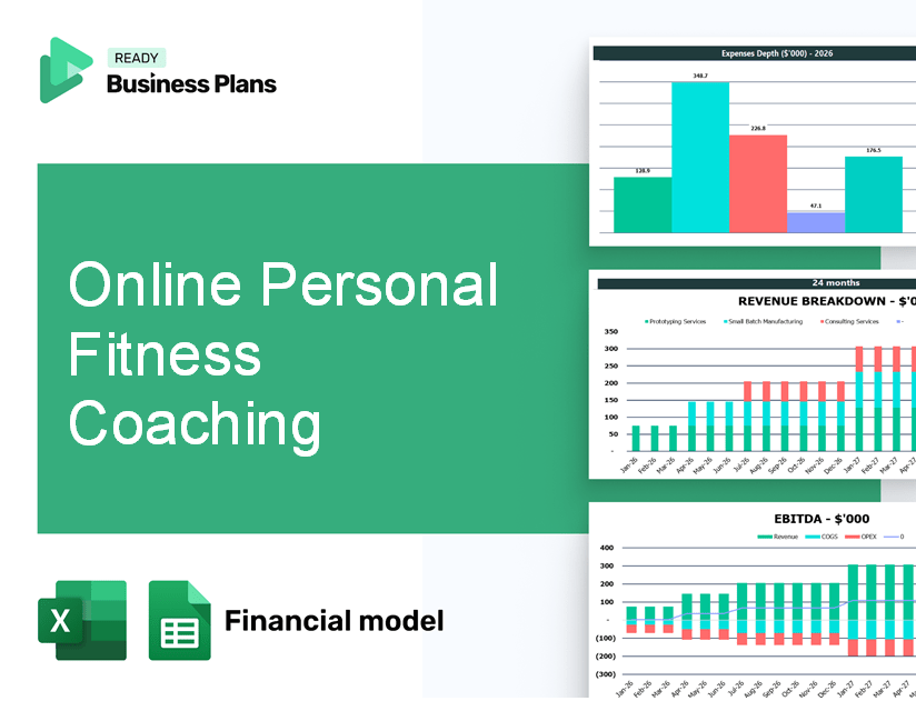 Online Personal Fitness Coaching Financial Model