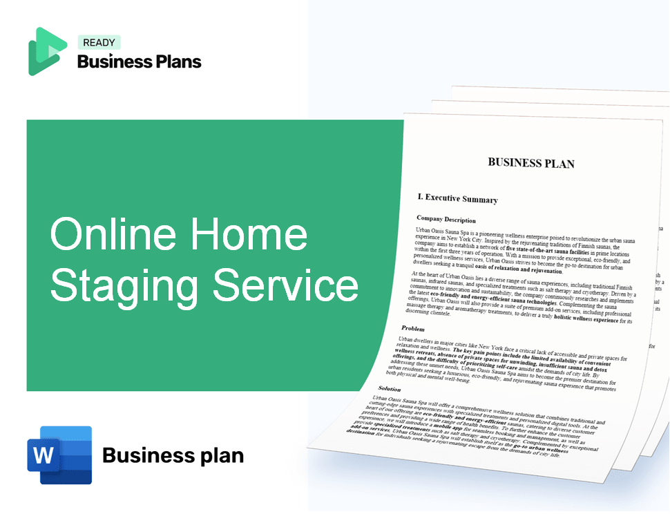 Online Home Staging Service Business Plan