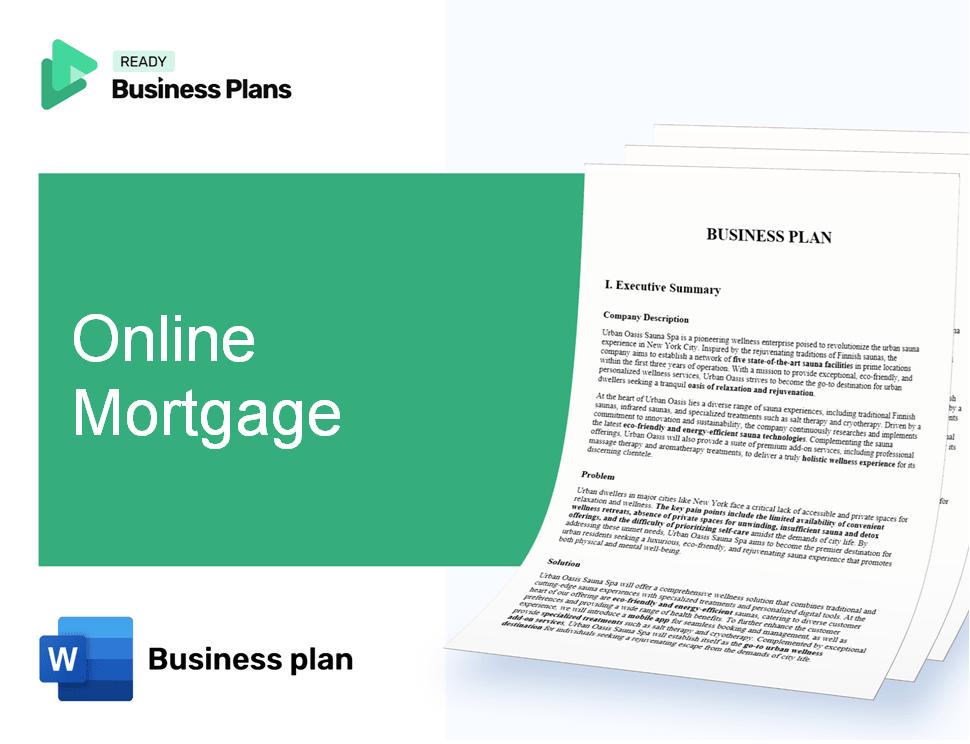 Online Mortgage Business Plan