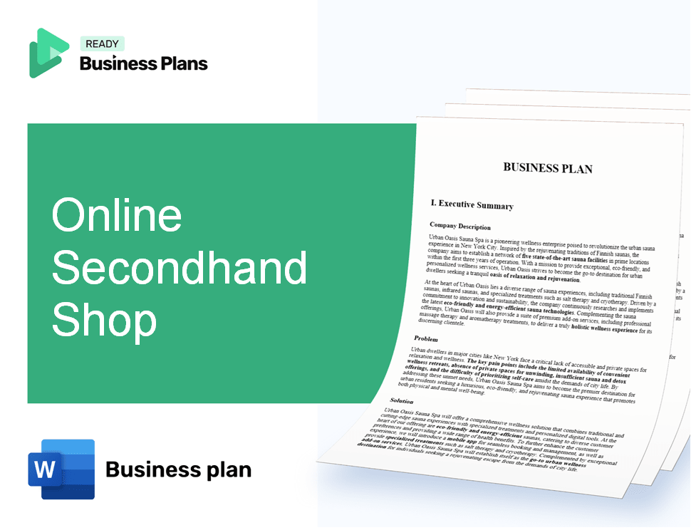 Online Secondhand Shop Business Plan