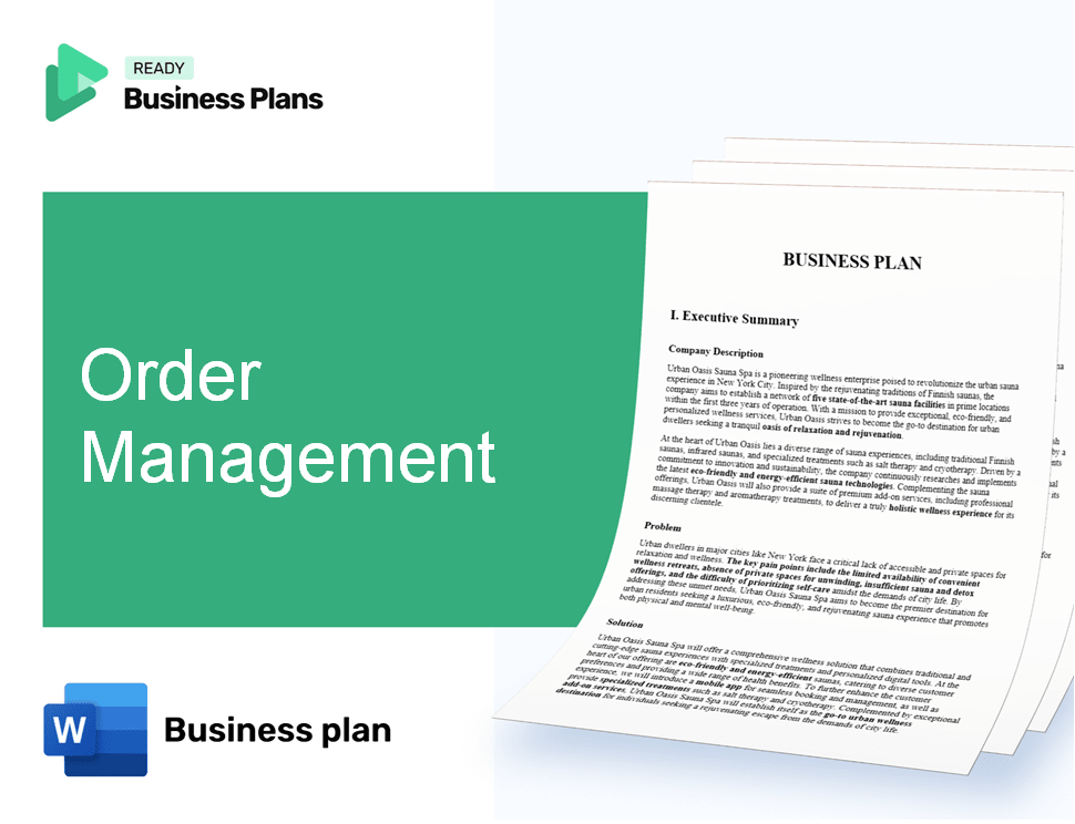 Order Management Business Plan