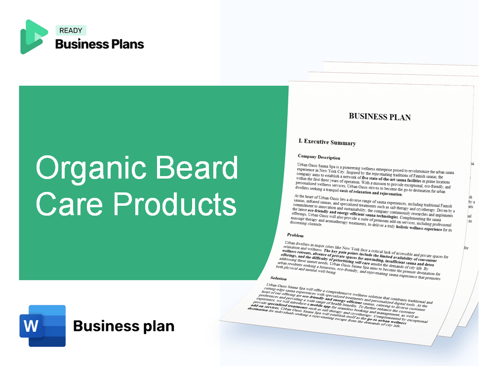 Organic Beard Care Products Business Plan