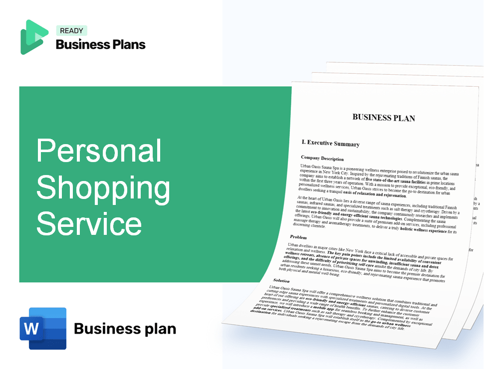 Personal Shopping Service Business Plan