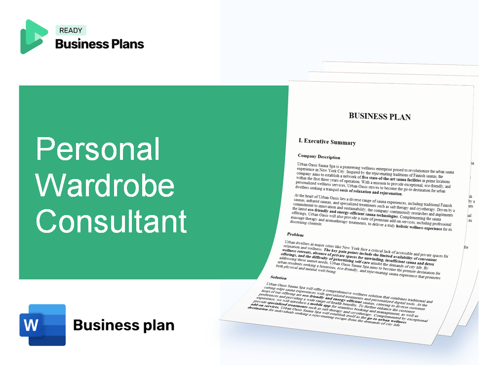 Personal Wardrobe Consultant Business Plan
