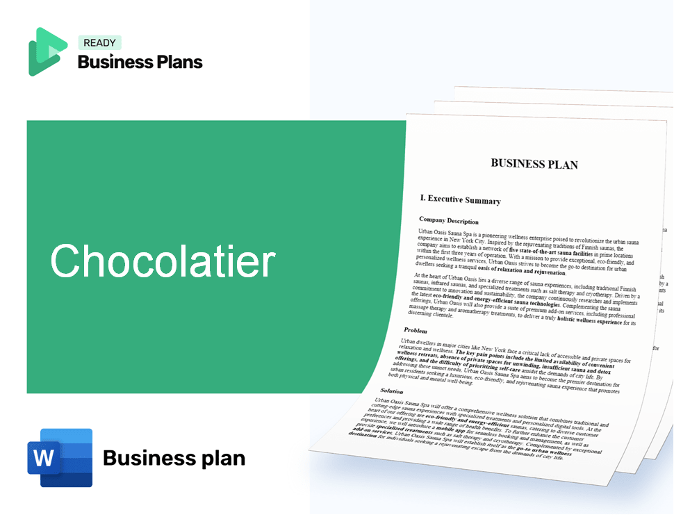 Chocolatier Business Plan