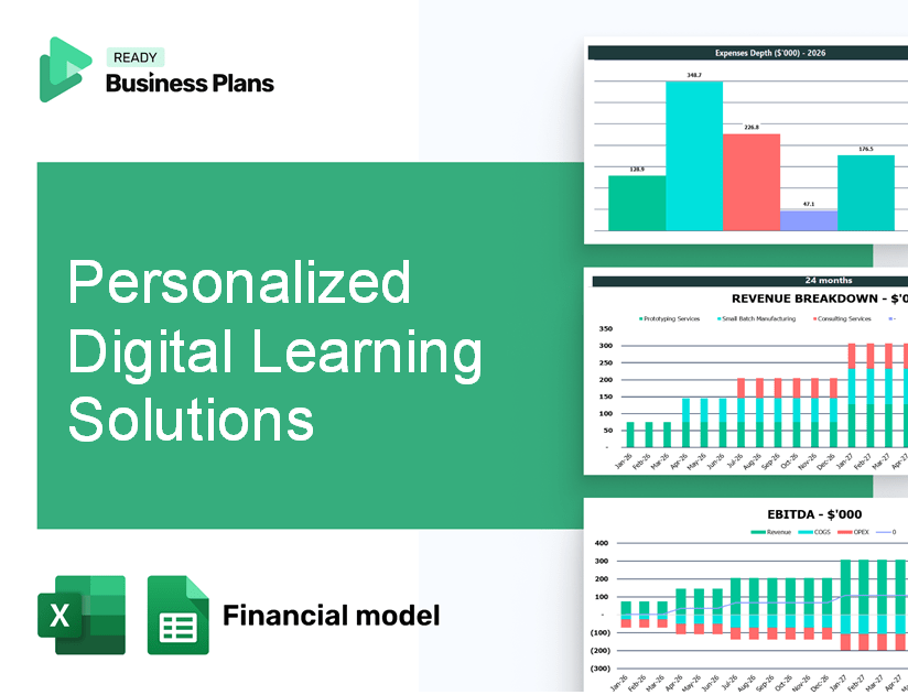 Personalized Digital Learning Solutions Financial Model