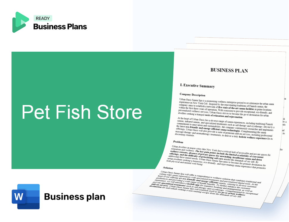 Pet Fish Store Business Plan