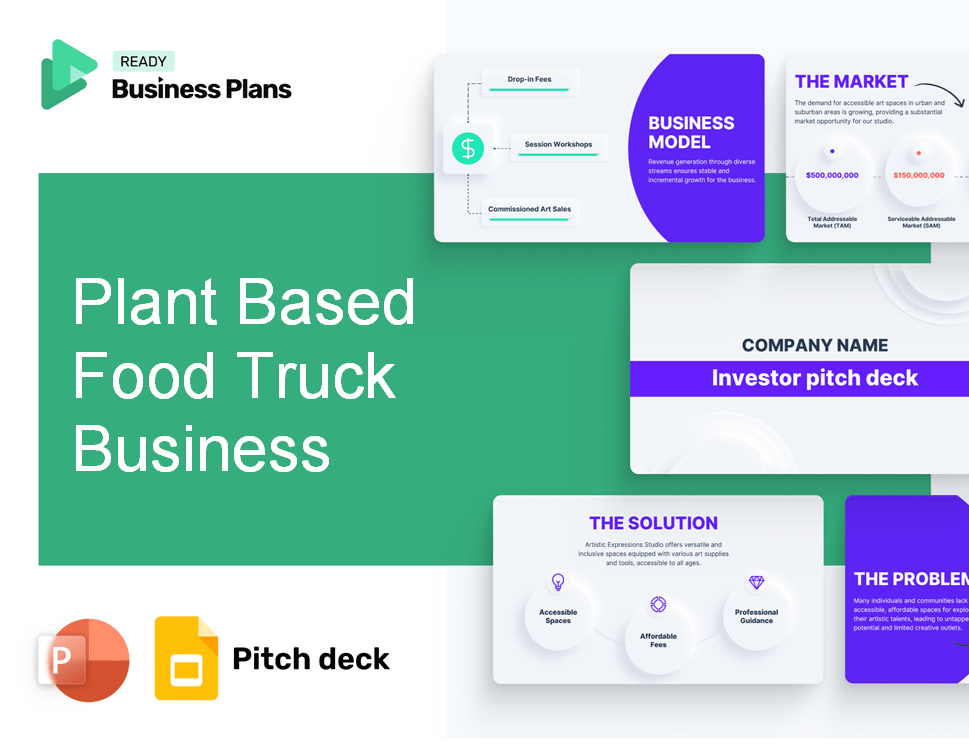 Plant Based Food Truck Business Pitch Deck