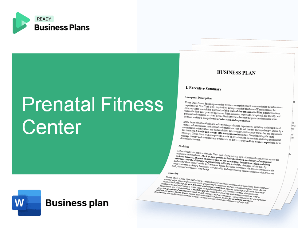 Prenatal Fitness Center Business Plan