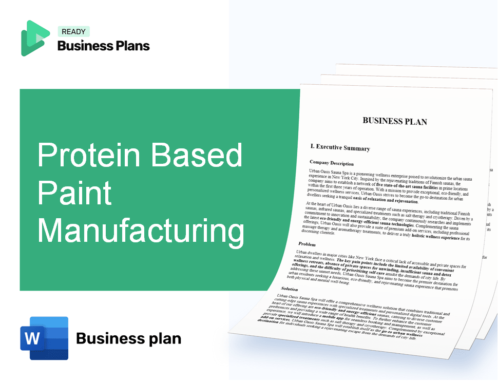 Protein Based Paint Manufacturing Business Plan