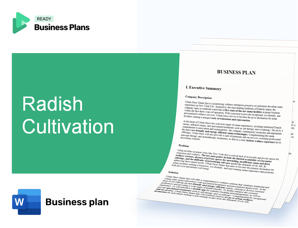 Radish Cultivation Business Plan