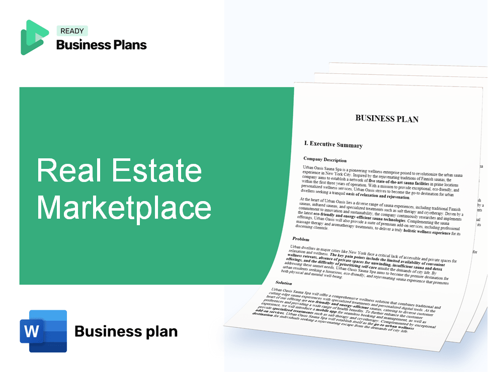 Real Estate Marketplace Business Plan
