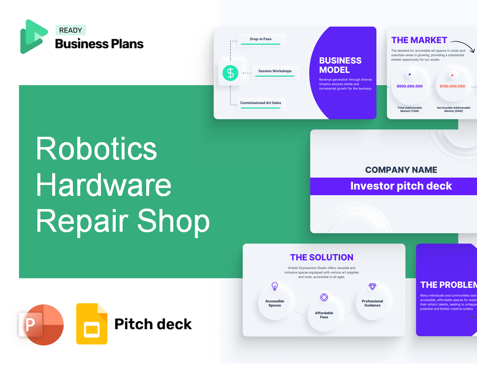 Robotics Hardware Repair Shop Pitch Deck