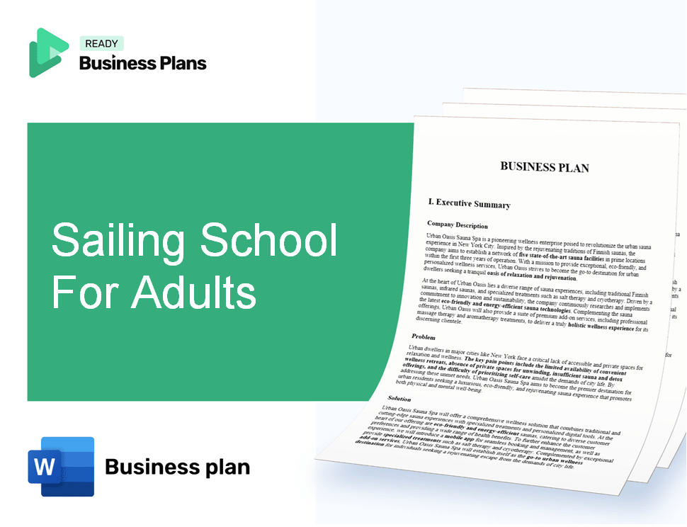 Sailing School For Adults Business Plan