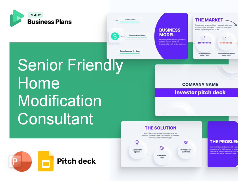 Senior Friendly Home Modification Consultant Pitch Deck