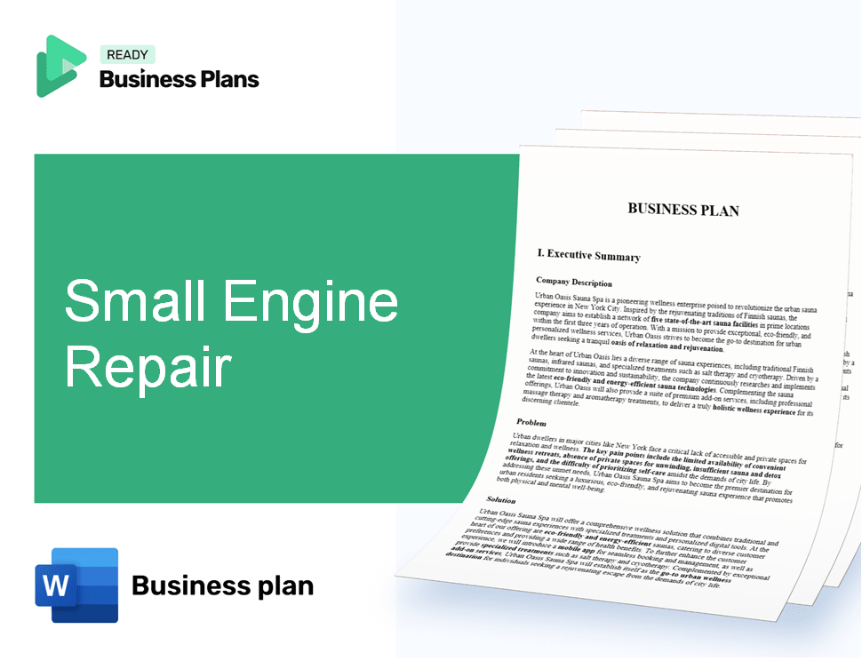 Small Engine Repair Business Plan