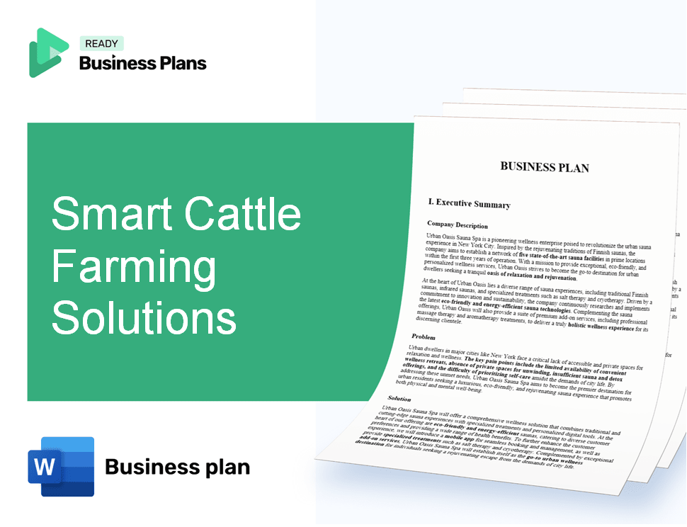 Smart Cattle Farming Solutions Business Plan