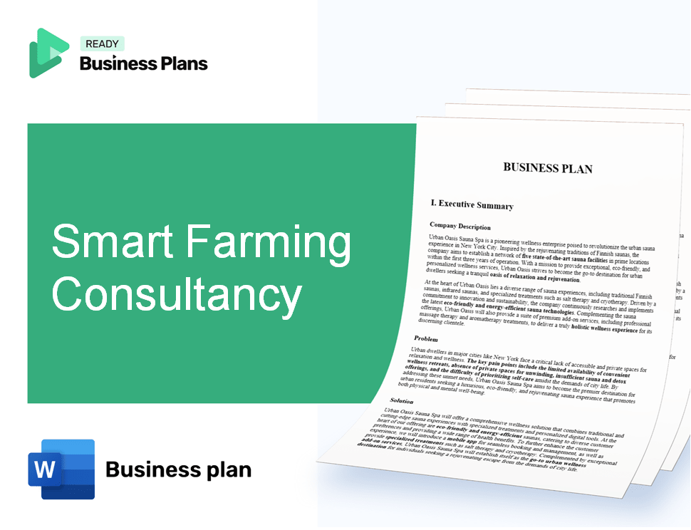Smart Farming Consultancy Business Plan