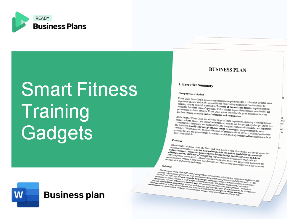 Smart Fitness Training Gadgets Business Plan