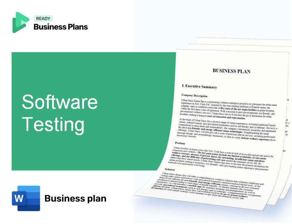 Software Testing Business Plan
