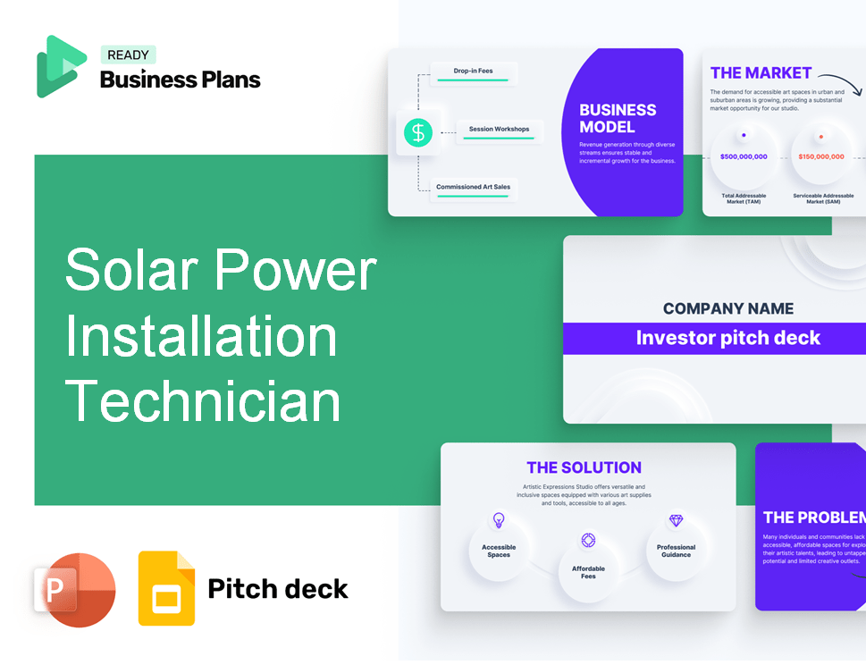 Solar Power Installation Technician Pitch Deck