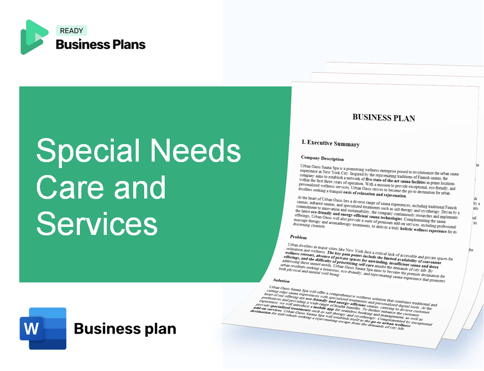 Special Needs Care and Services Business Plan