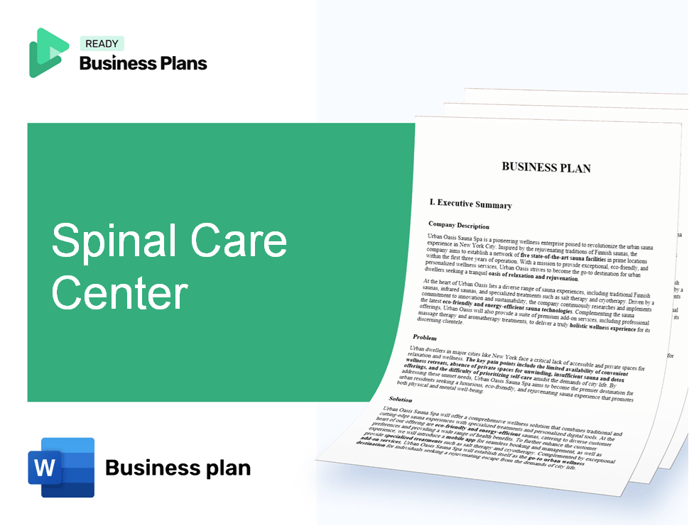 Spinal Care Center Business Plan