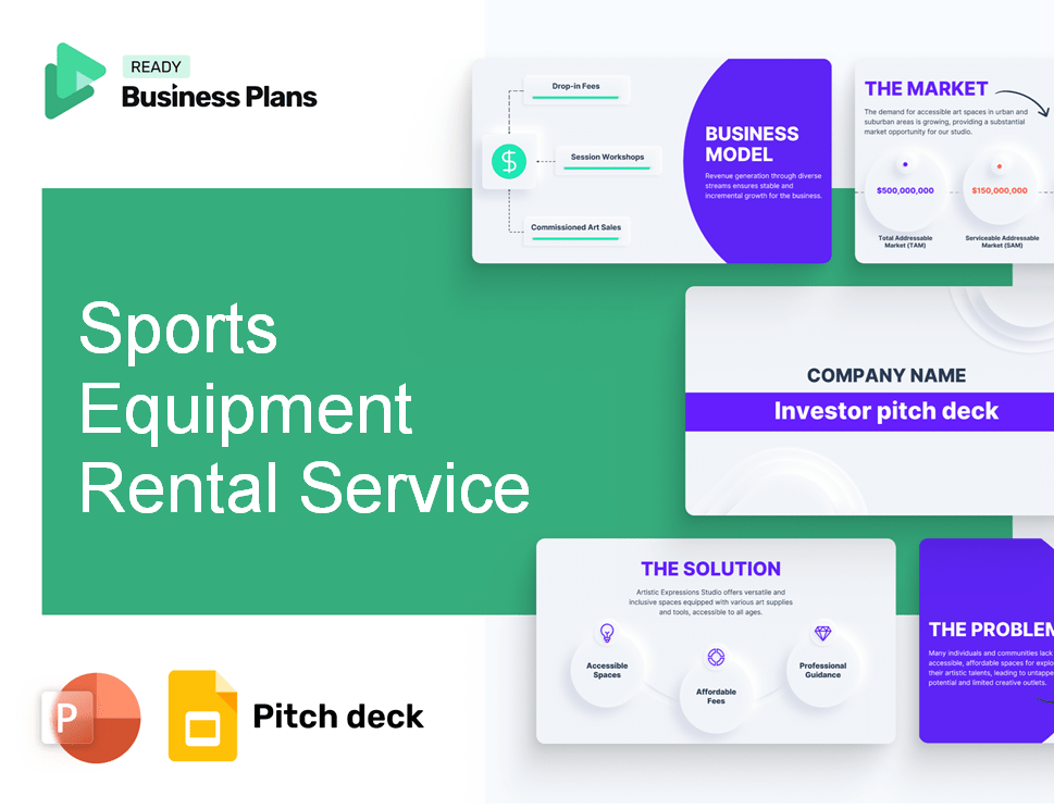 Sports Equipment Rental Service Pitch Deck