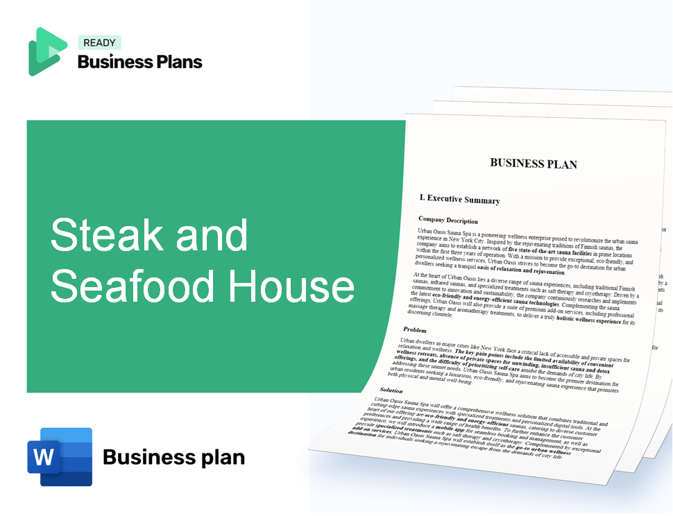 Steak and Seafood House Business Plan